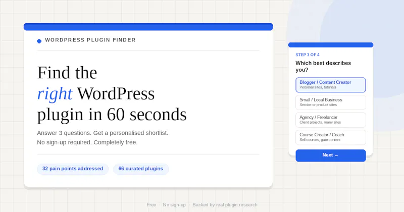 Find Right Plugin screenshot 1