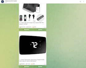 aliexpress price tracker bot telegram gallery image