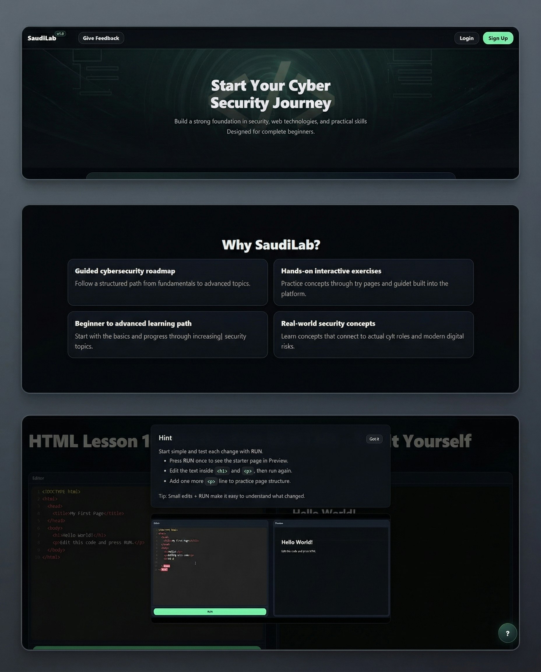 SaudiLab - Main product screenshot demonstrating key features and user interface