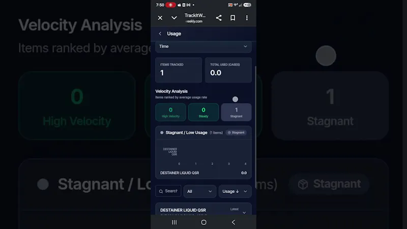 TrackItWeekly Small Business Inventory screenshot 1 (video preview)