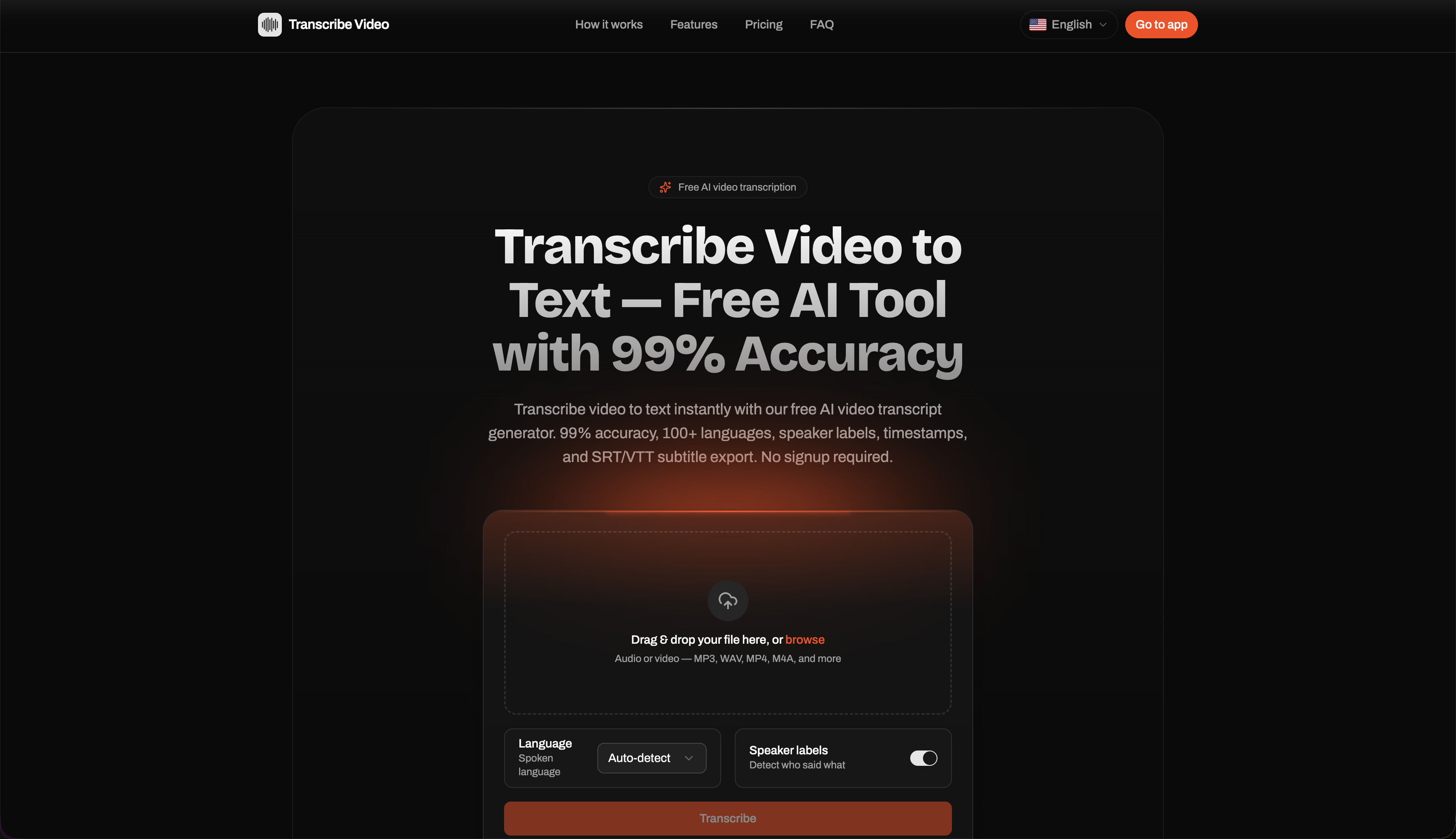 Transcribe Video to Text gallery image