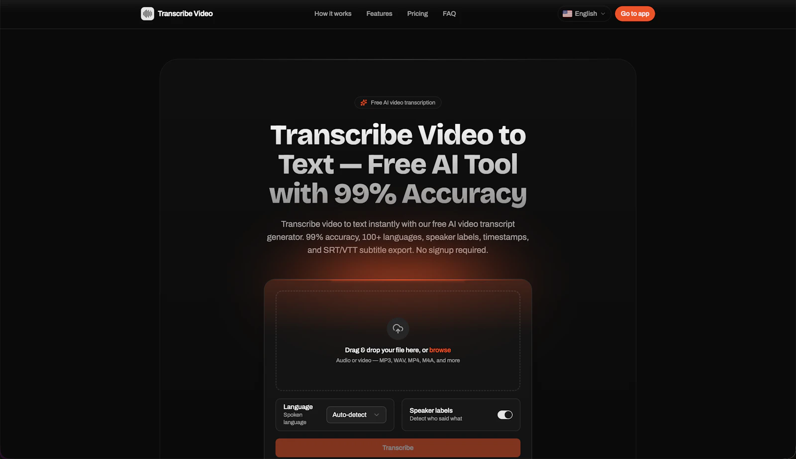 Transcribe Video to Text screenshot 2