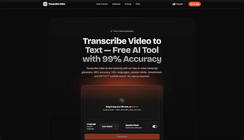 Transcribe Video to Text screenshot 2