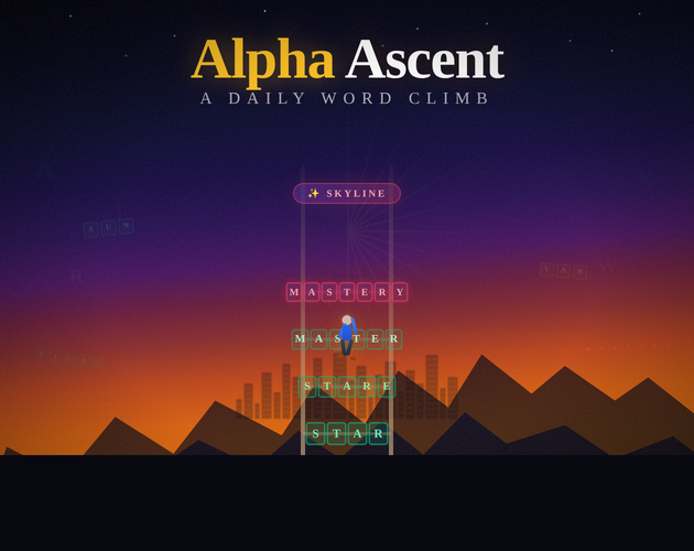 Alpha Ascent - Product Hunt launch logo and brand identity