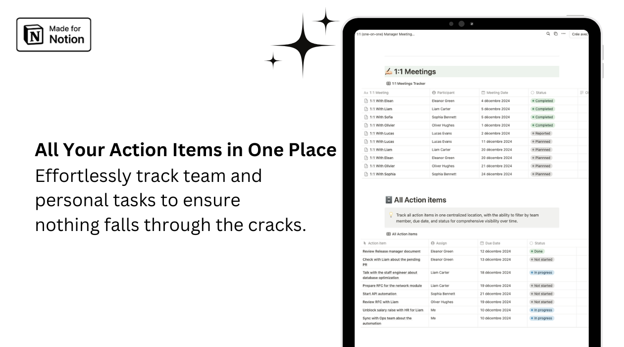 1:1 Manager Meetings Tracker media 2