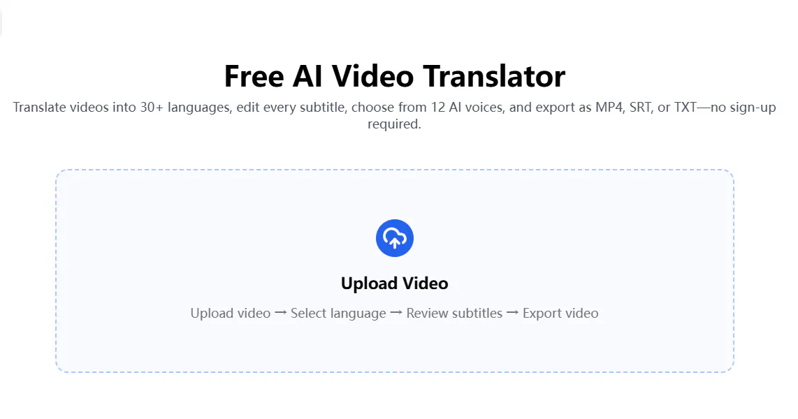 AI Video Translator gallery image