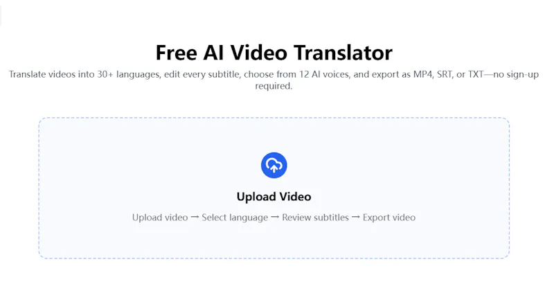 AI Video Translator screenshot 1