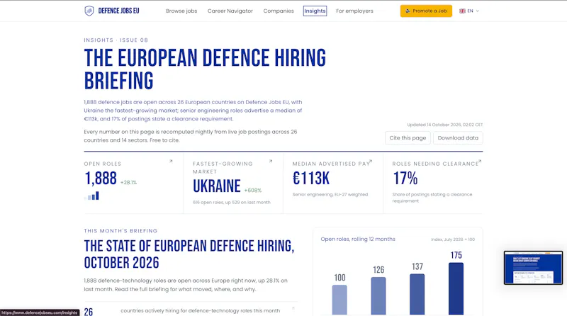 Defence Jobs EU screenshot 5