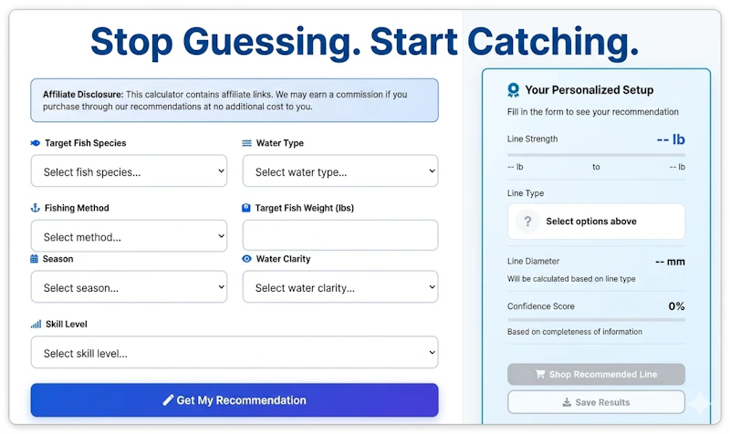 Fishing Line Calculator screenshot 1