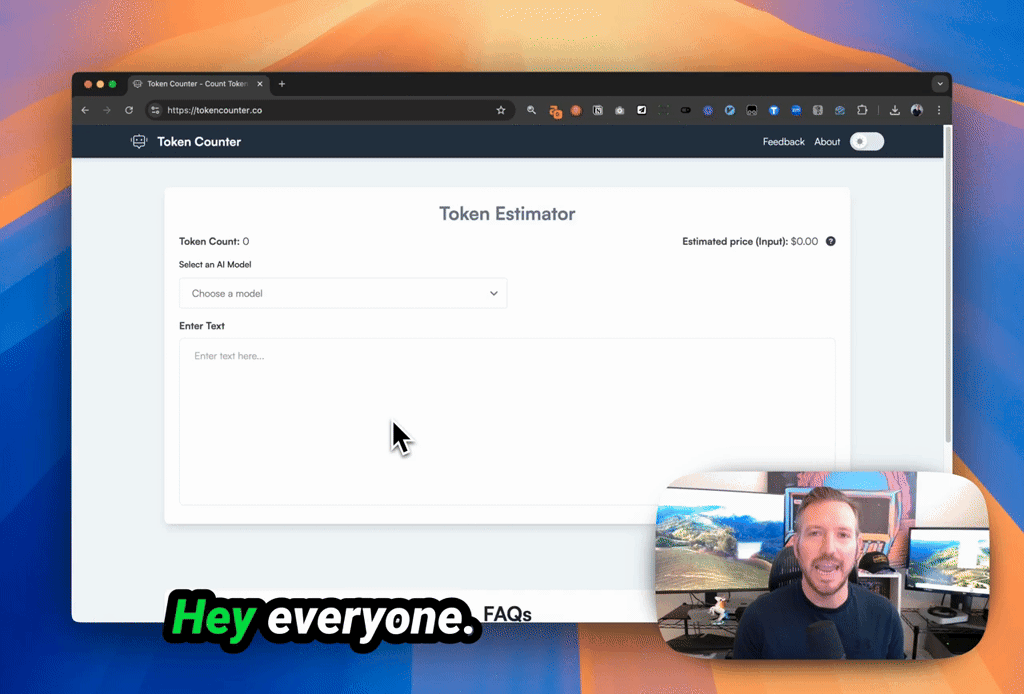 startuptile TokenCounter-Count tokens and estimate costs for any AI model