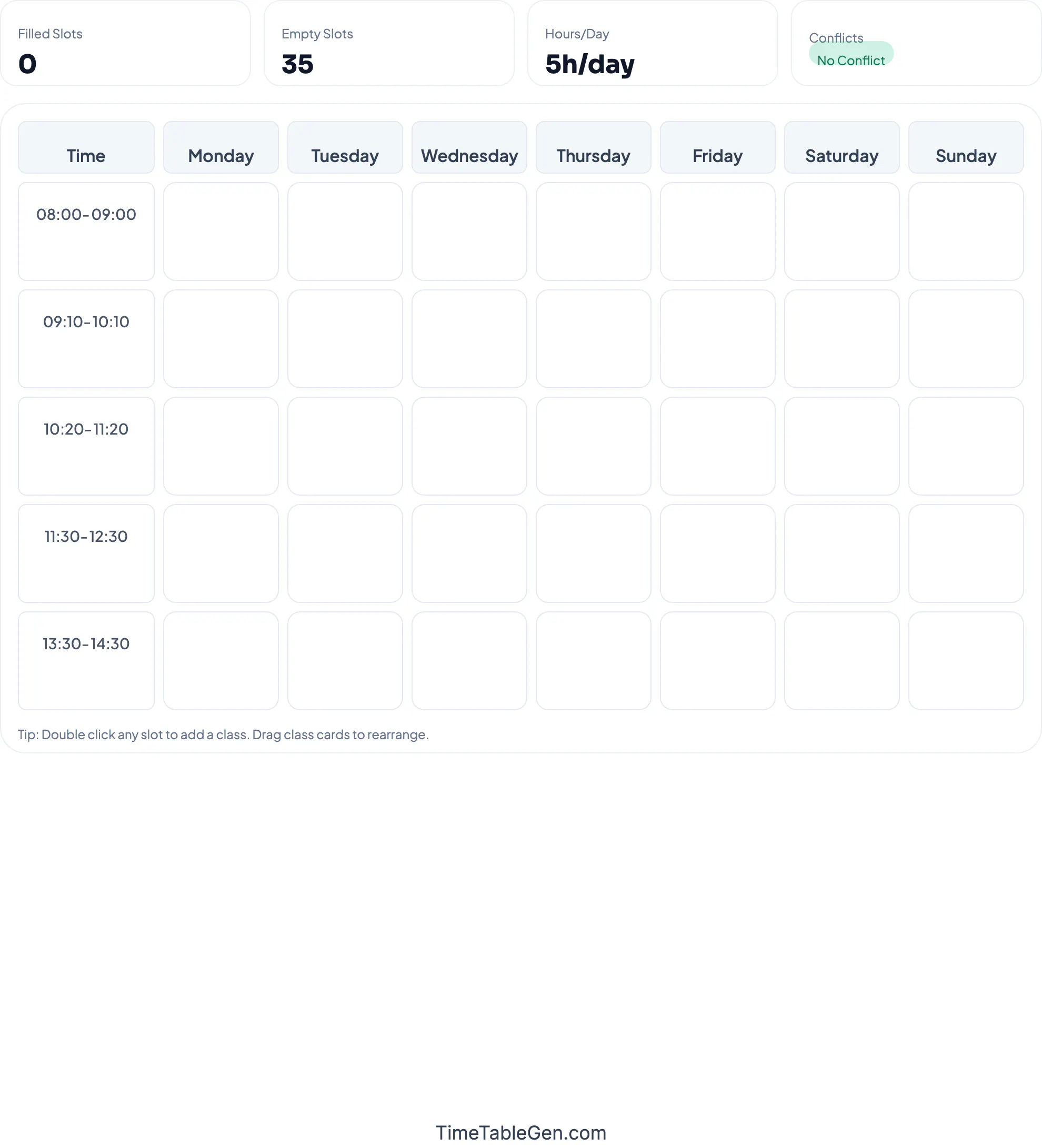 TimeTableGen gallery image