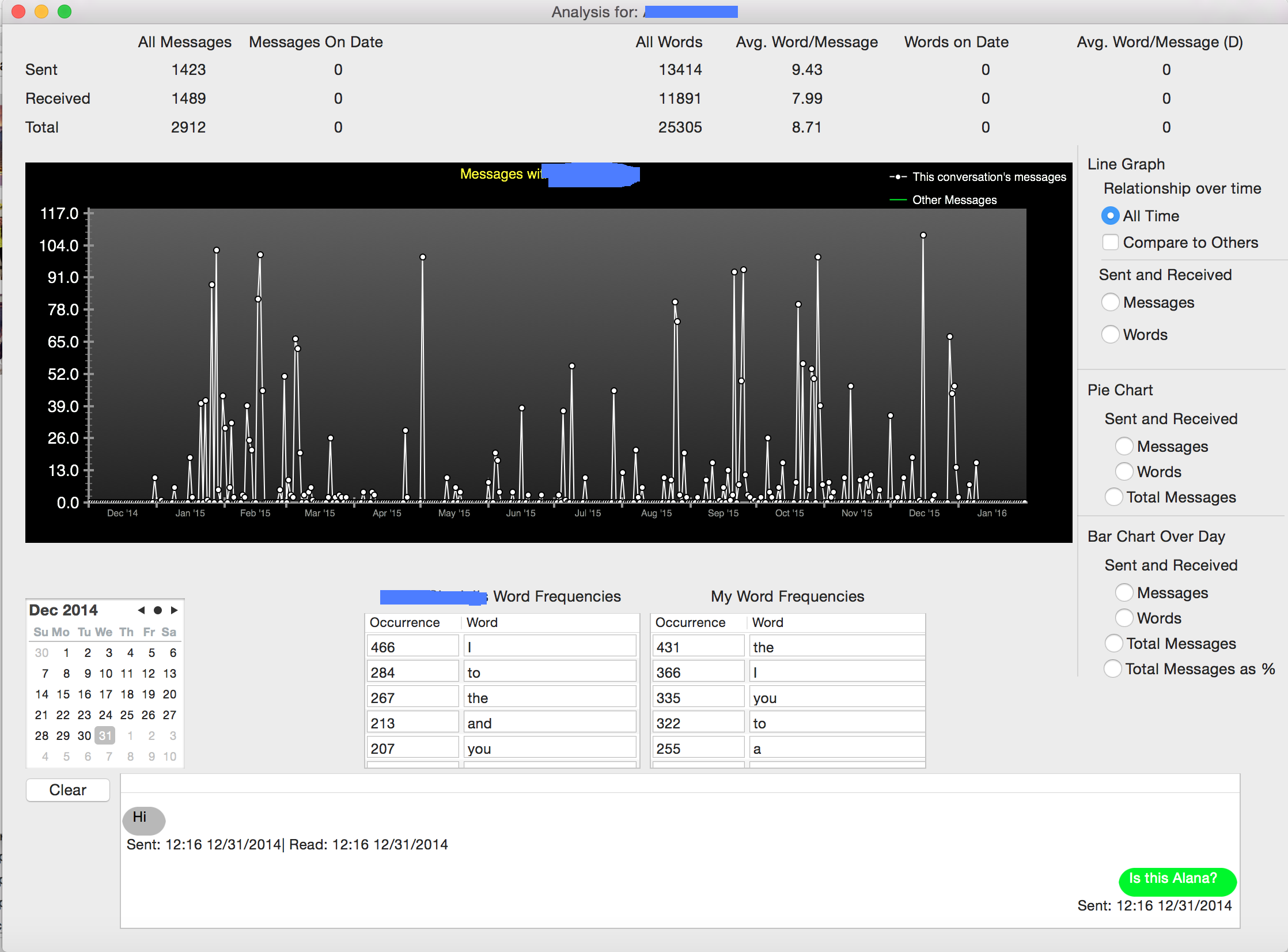iMessage Analyzer gallery image