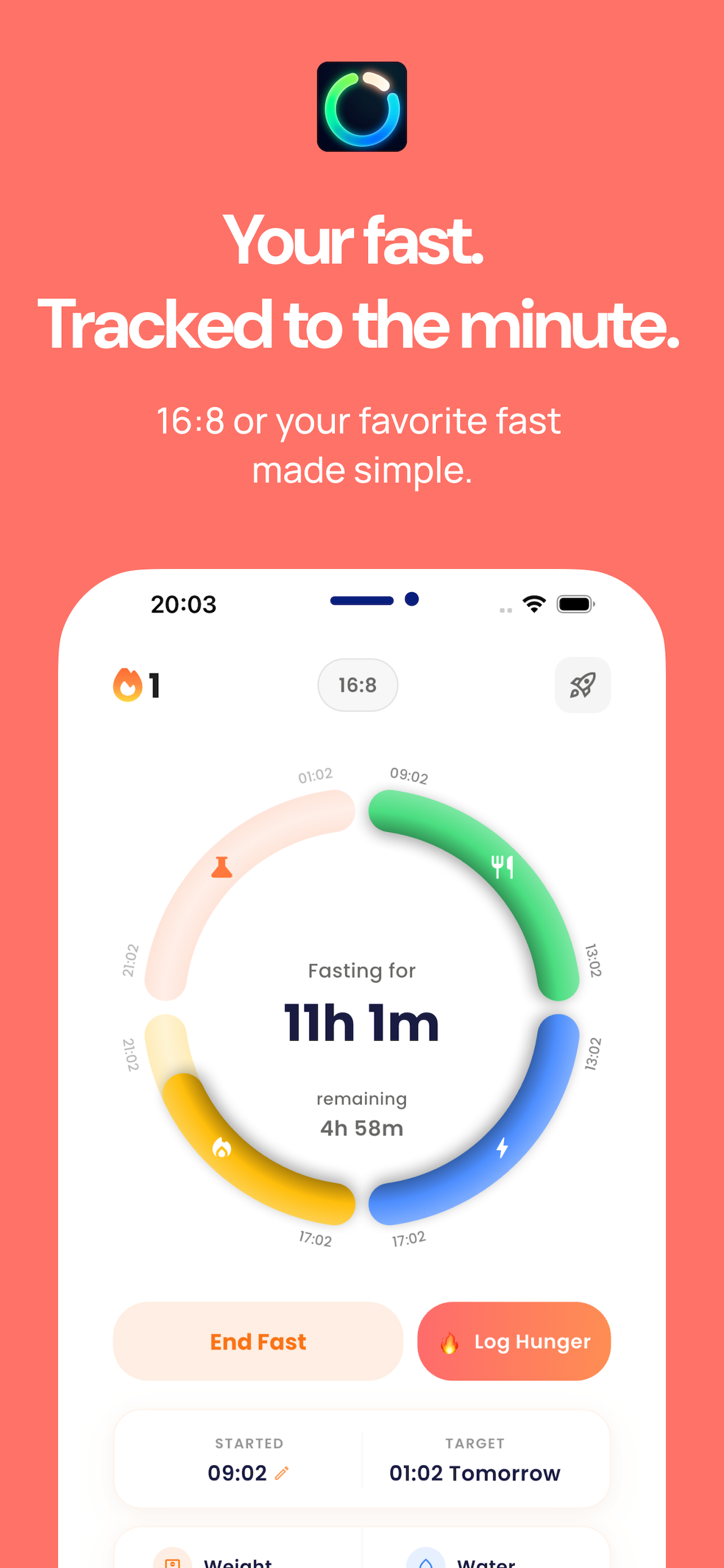 Fasted - Intermittent fasting /w friends - Screenshot 2 showing product features and functionality