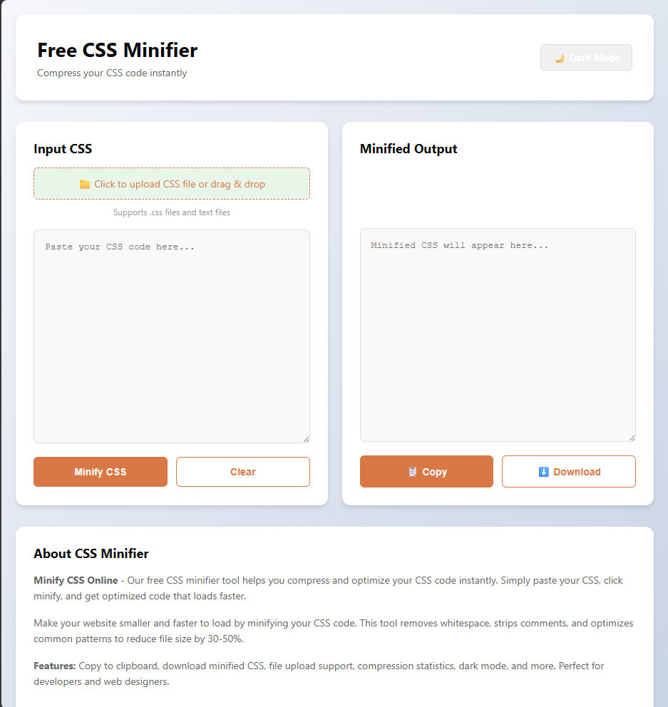Free CSS Minifier gallery image