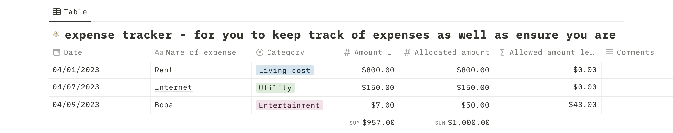 Finance Tracker gallery image
