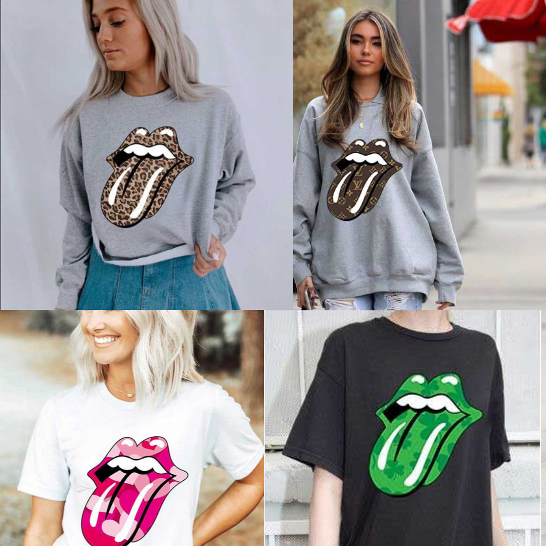 Rolling Stones Tongue Graphic Tees