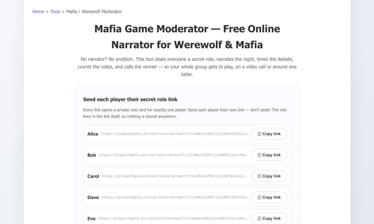Mafia Game Moderator gallery image