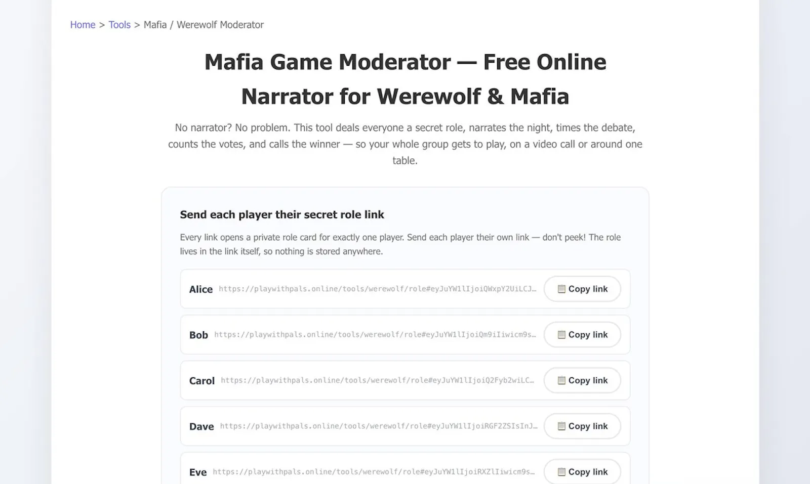 Mafia Game Moderator screenshot 4