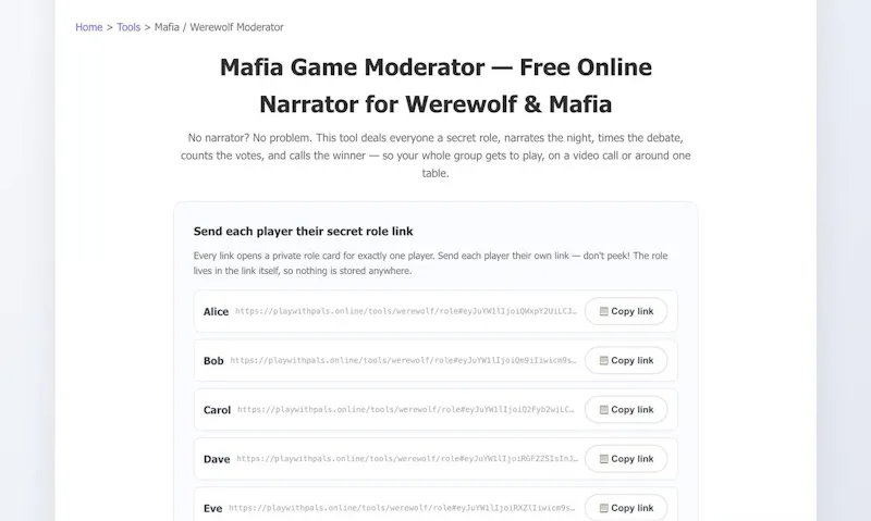 Mafia Game Moderator screenshot 4