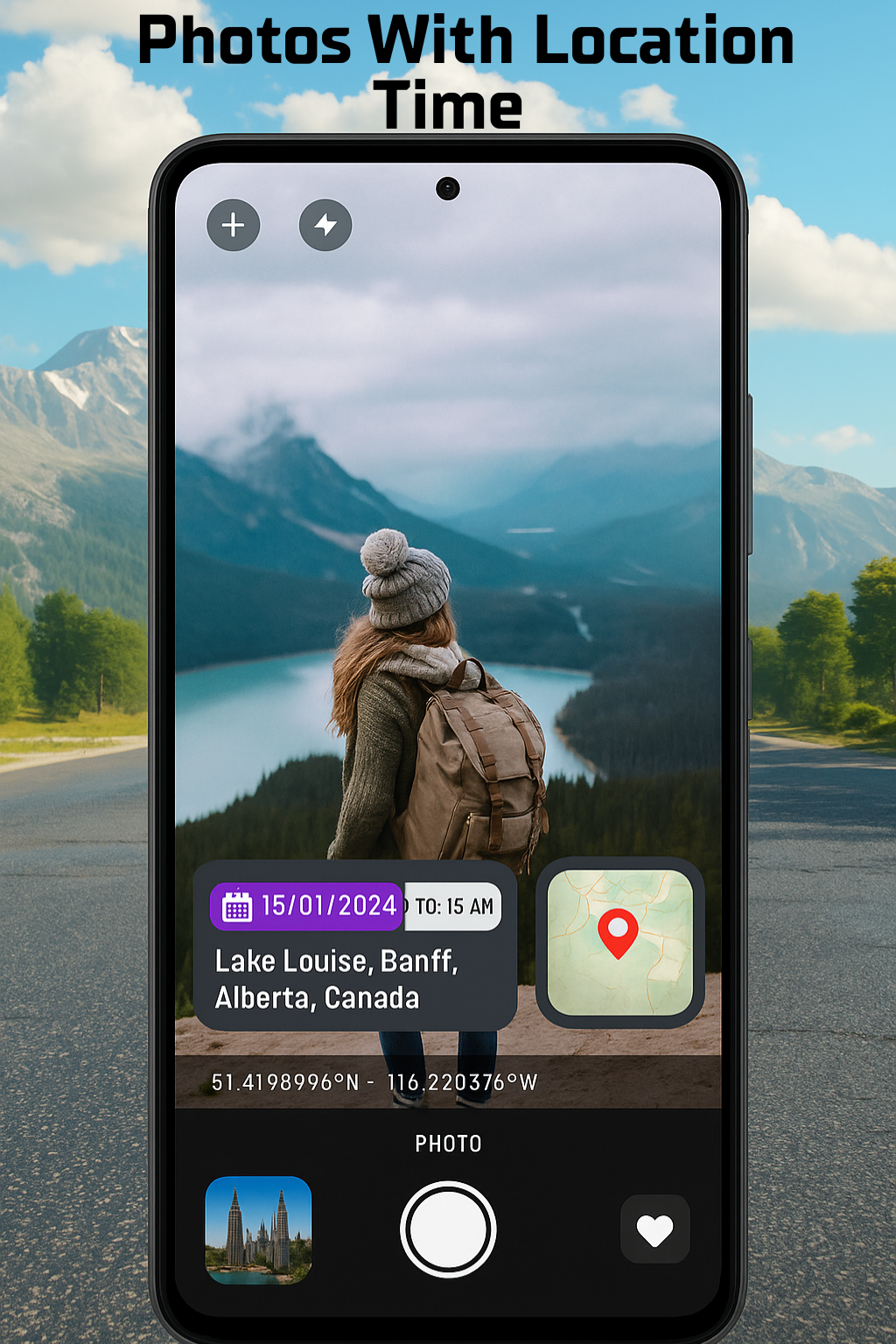 Média GEOCAM: Emplacement de la photo GPS 5