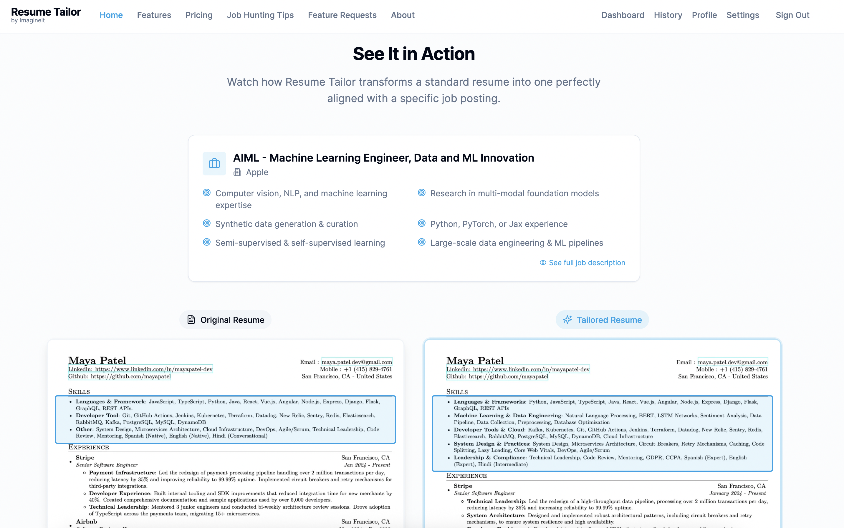 Resume Tailor gallery image