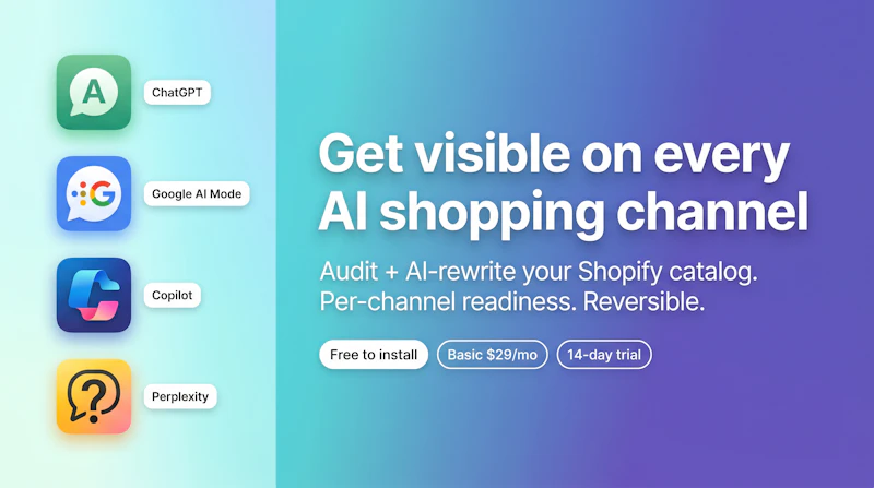 GEO — AI Shopping Optimization screenshot 1