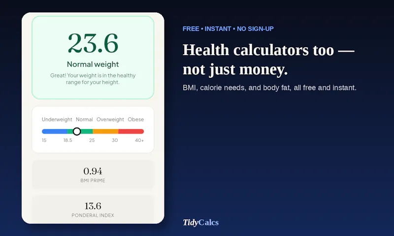 TidyCalcs screenshot 3