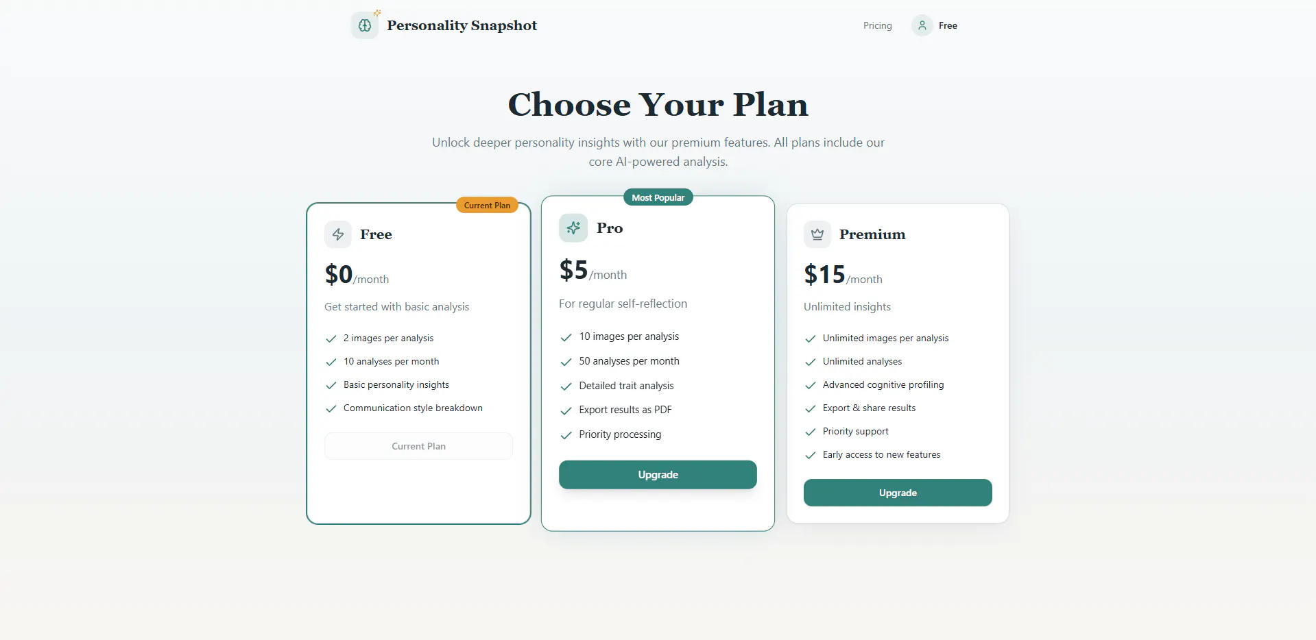 Personality Snapshot gallery image