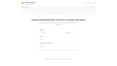 Gold Estimator gallery image