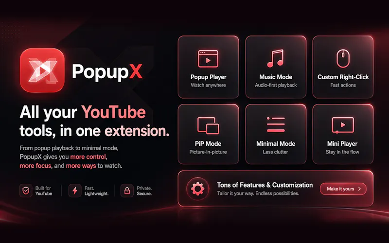 PopupX - Instant Player by Double Click! screenshot 5