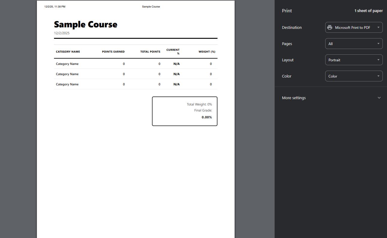 Grade Calculator gallery image