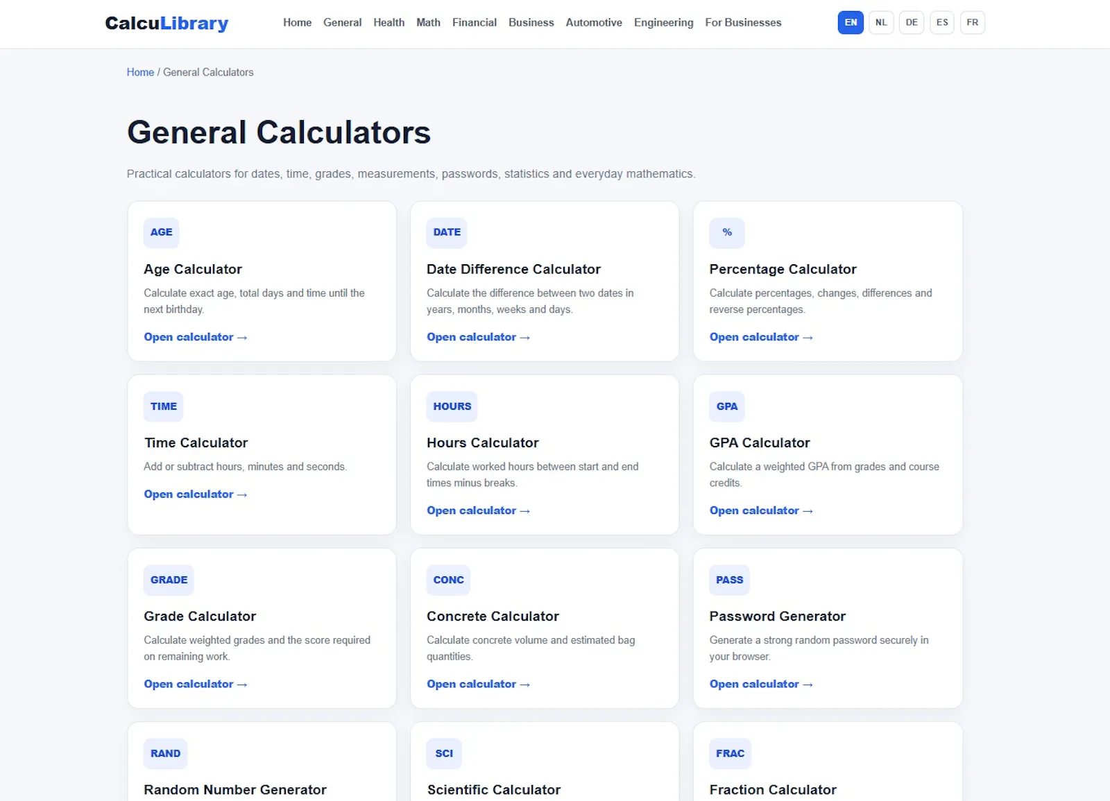CalcuLibrary screenshot 1
