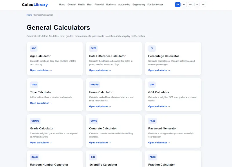 CalcuLibrary screenshot 1