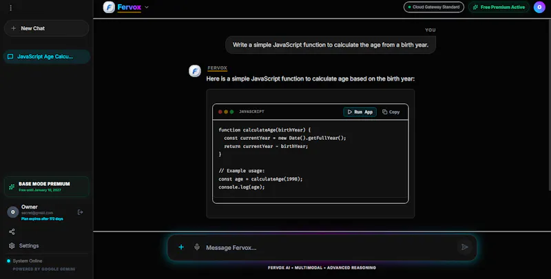 Fervox ai screenshot 3