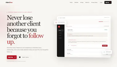 KlientFlow — Never forget client context gallery image