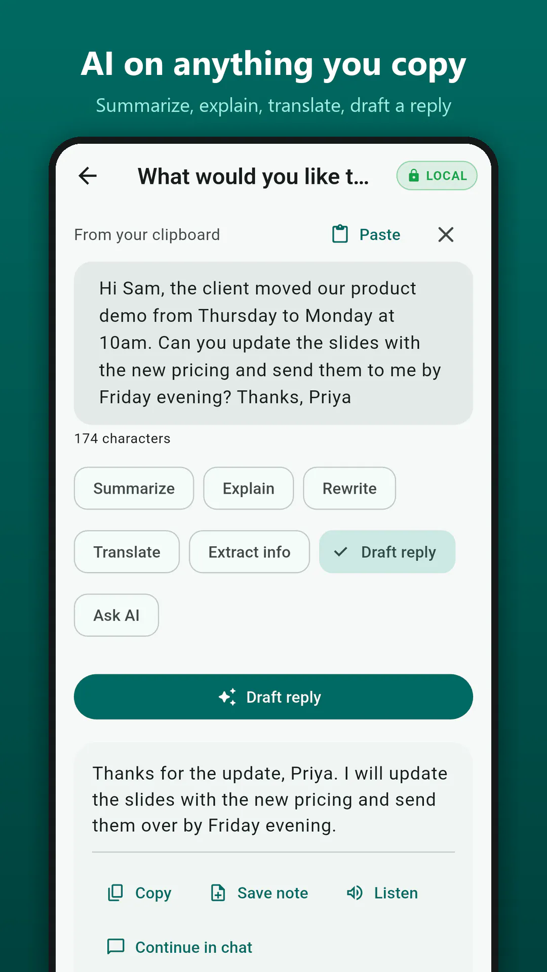 LocalMind: Pocket AI Assistant  gallery image