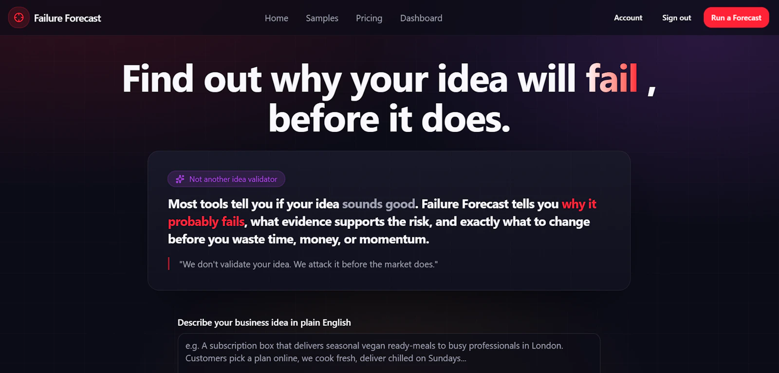 Failure Forecast screenshot 1