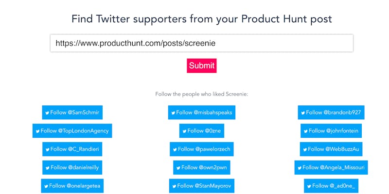 Autofollow for Product Hunt media 1