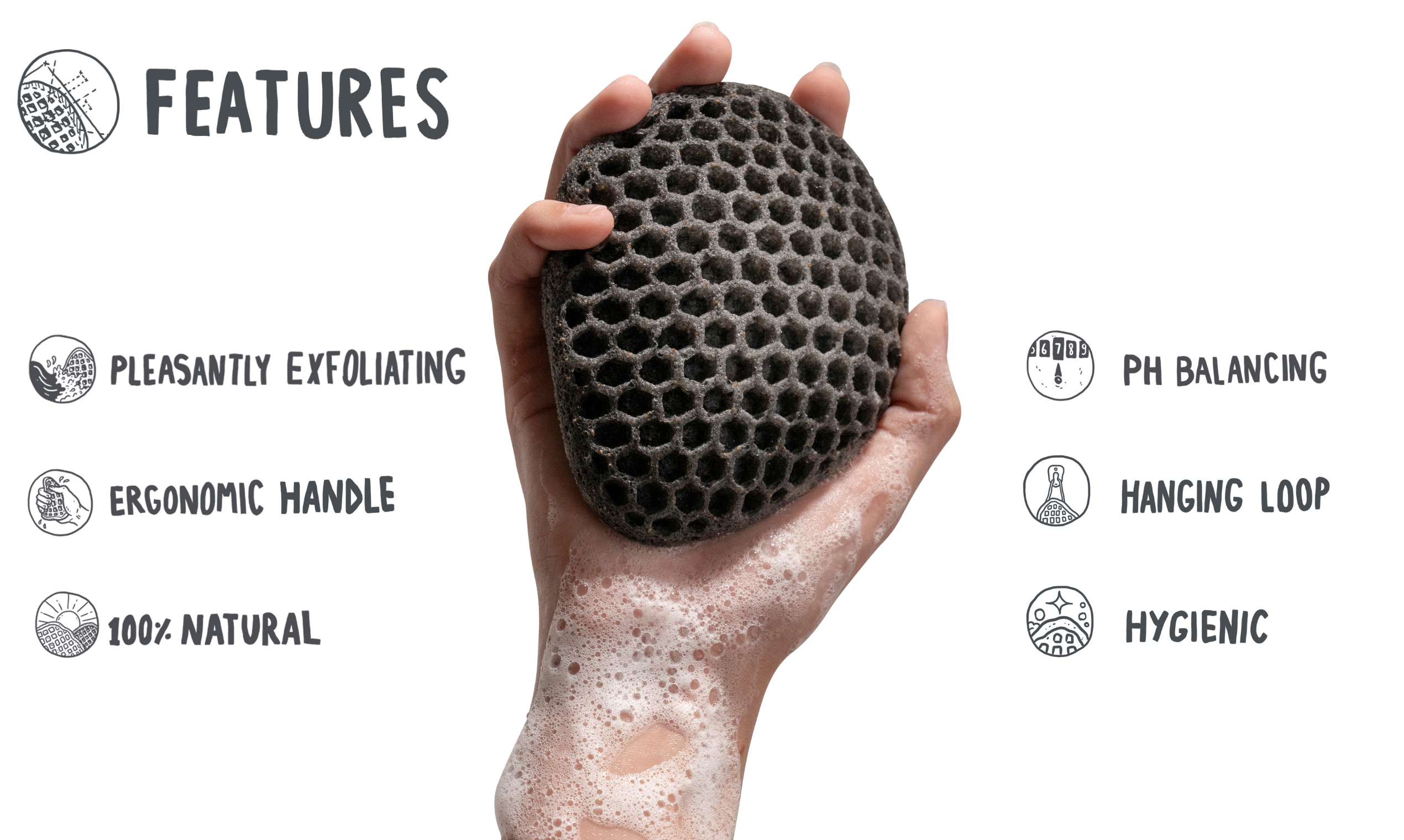 The Shower Scrubber by Casamera gallery image