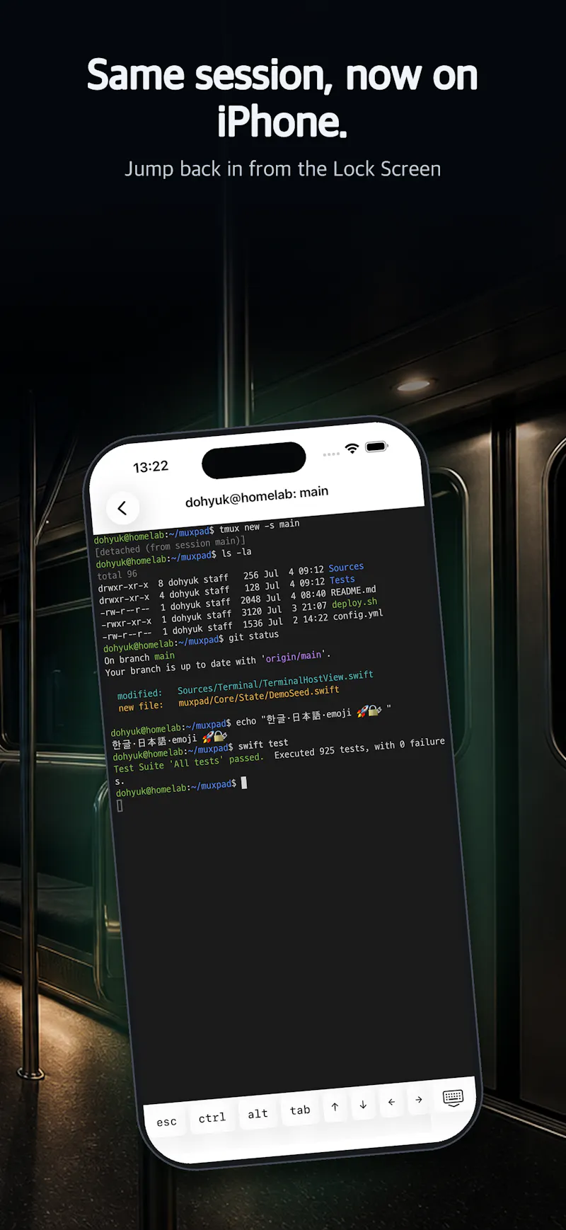 MuxPad — Native tmux terminal for Apple screenshot 3