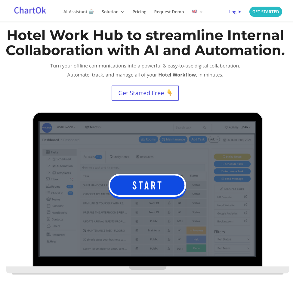 Charty, AI-Coworker for Hotel Employees gallery image