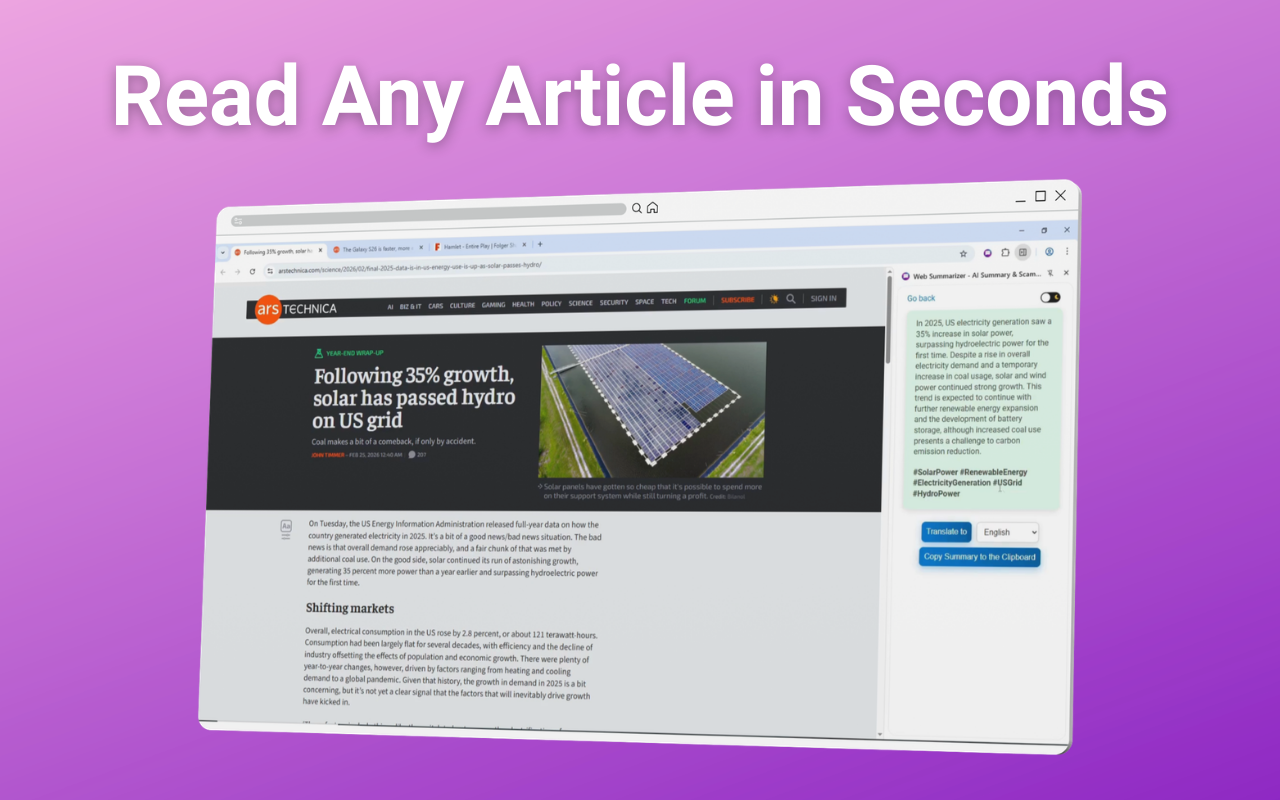 Web Summarizer gallery image