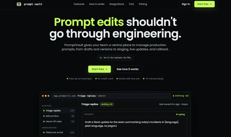 PromptVault screenshot 2