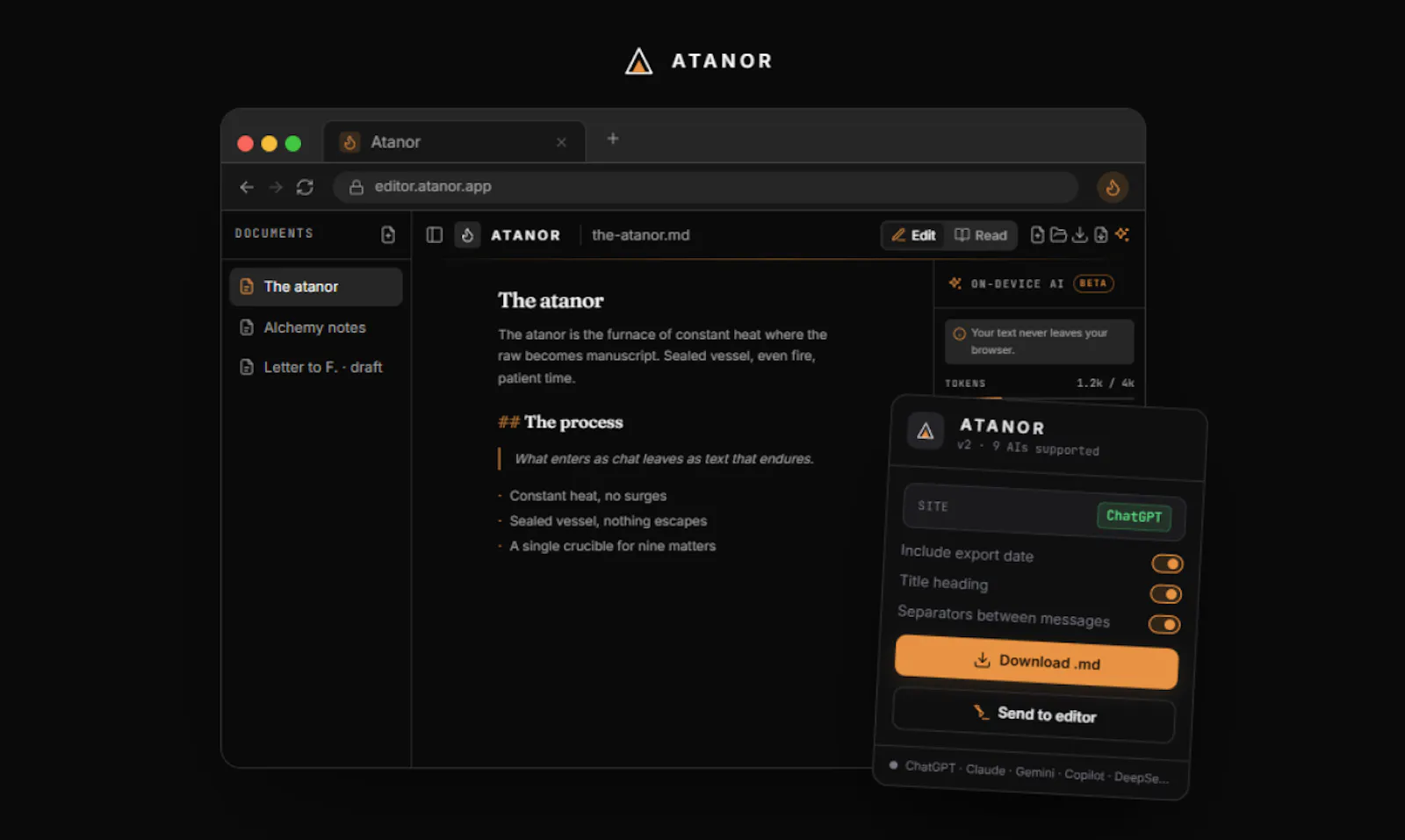 Atanor screenshot 1
