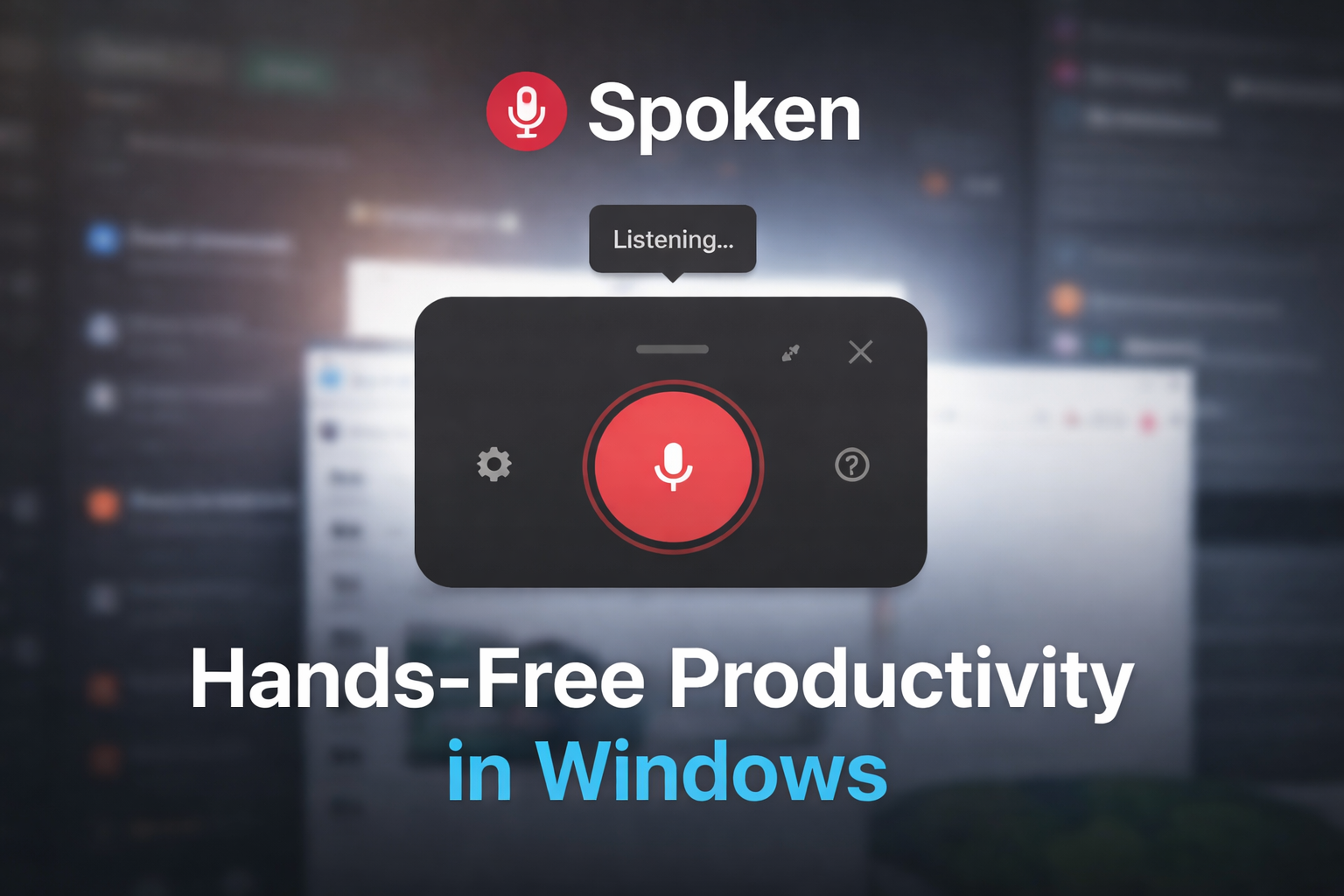 Spoken - Main product screenshot demonstrating key features and user interface