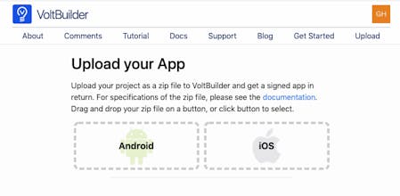 VoltBuilder gallery image