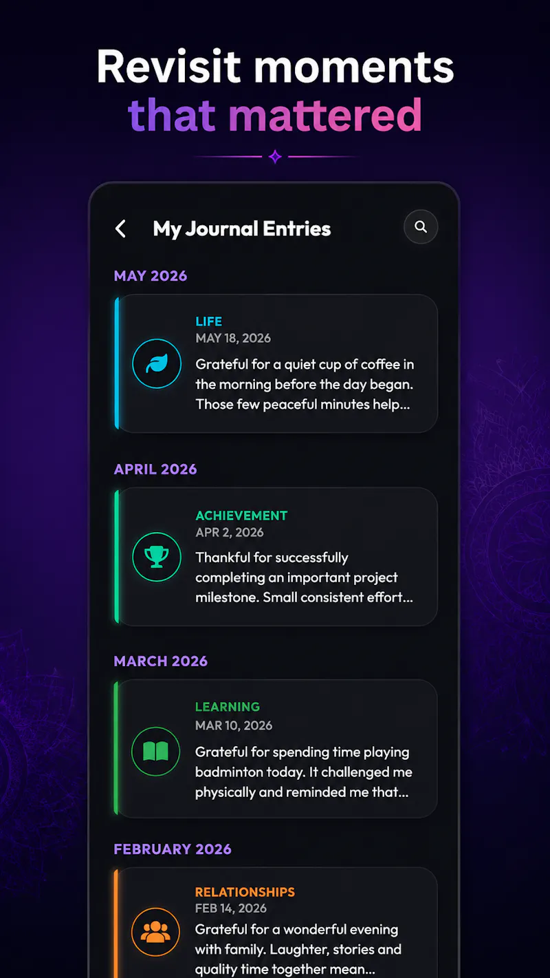 Gratitude Mandala screenshot 4