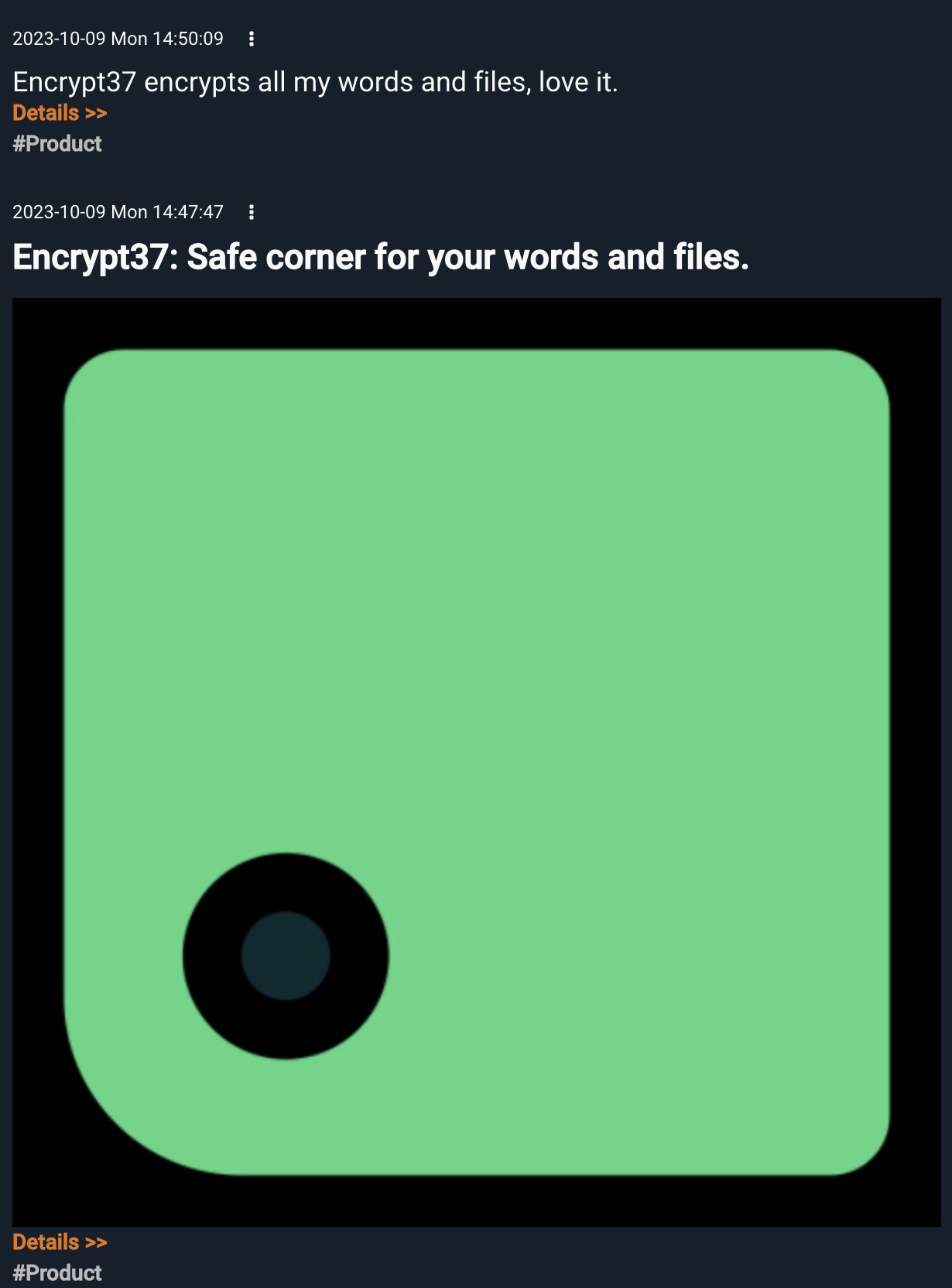 Encrypt37 - Kelimeleriniz ve dosyalarınız için güvenli köşe medya 1