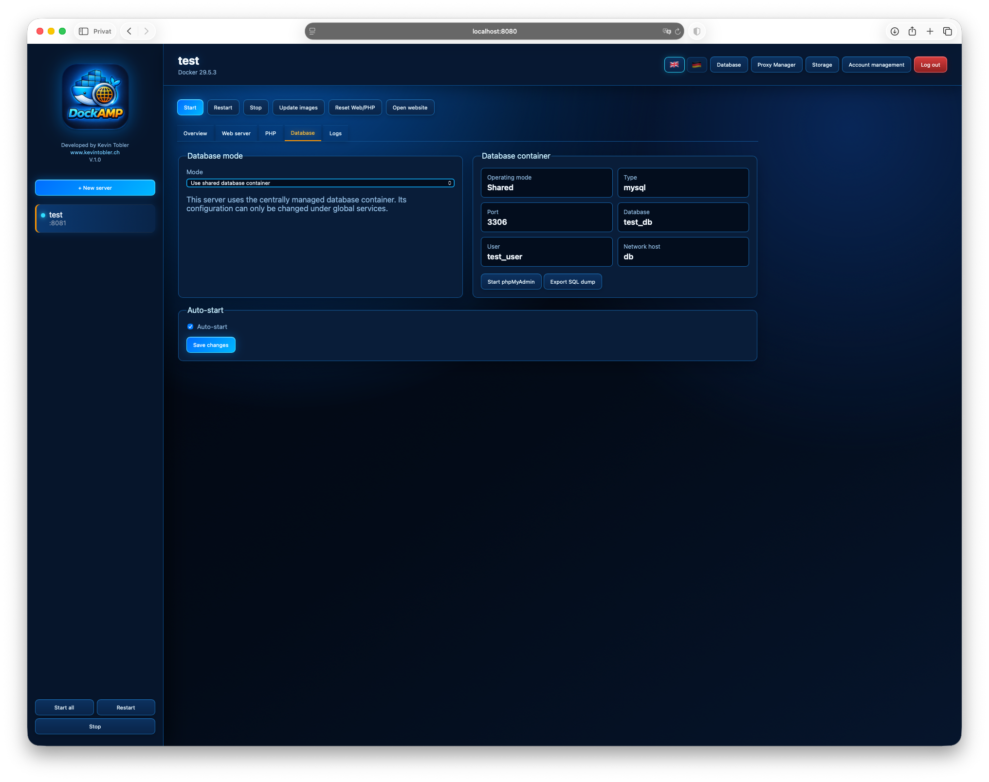DockAMP Docker Image gallery image