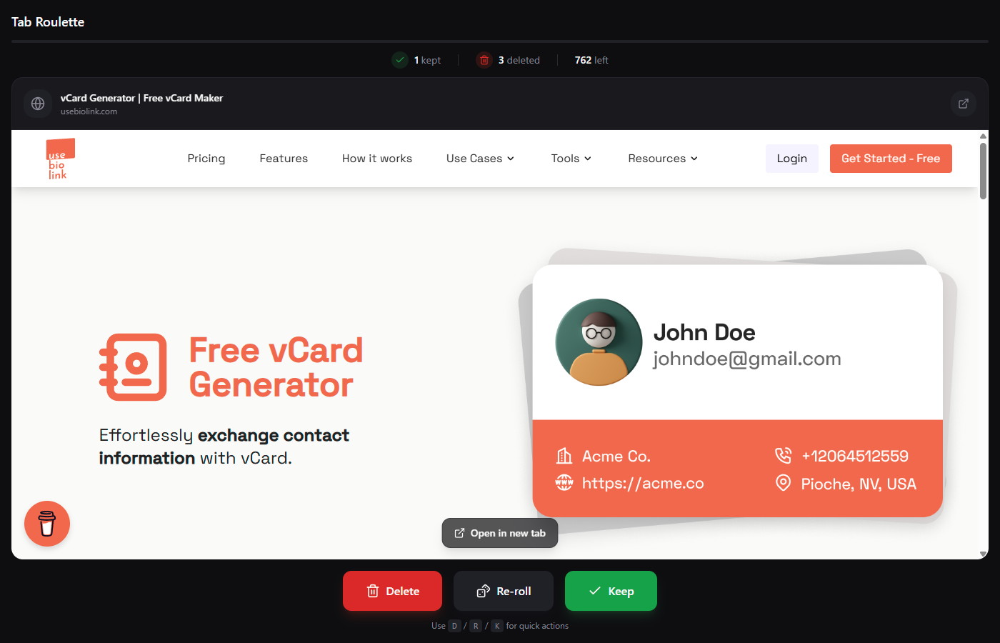 Tab Roulette gallery image